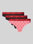 HUGO String aus Baumwoll-Mix im 3er-Pack in Pink, Größe L