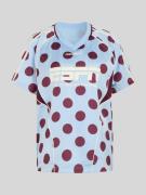 adidas Originals Relaxed Fit T-Shirt Trikot in Hellblau, Größe L