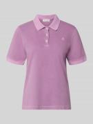 Marc O'Polo Regular Fit Poloshirt aus Baumwoll-Mix in Violett, Größe L