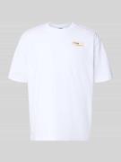 G-Star Raw Relaxed Fit T-Shirt mit Label-Badge in Weiss, Größe L