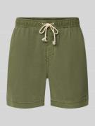 Gant Regular Fit Shorts mit elastischem Bund Modell 'SUNFADED' in Oliv...