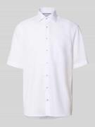 ETERNA Relaxed Fit Business Hemd aus Lyocell-Mix in Weiss, Größe 40