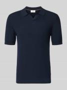 Roy Robson Slim Fit Poloshirt mit Viskose-Anteil in Marine, Größe L