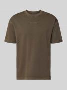 Marc O'Polo Relaxed Fit T-Shirt aus reiner Baumwolle in Dunkelbraun, G...