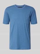 Marc O'Polo Regular Fit T-Shirt aus reiner Baumwolle in Blau, Größe L