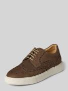 DIGEL Sneaker aus echtem Leder Modell 'Saturn' in Mittelbraun, Größe 4...