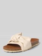 Verbenas Slipper mit Zierschleife Modell 'Roxy' in Weiss, Größe 37