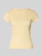 Topshop T-Shirt mit Rundhalsausschnitt Modell 'EVERYDAY' in Hellgelb, ...
