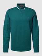 Christian Berg Men Poloshirt mit langen Ärmeln in Metallic Gruen, Größ...