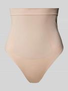 Calvin Klein Underwear High Waist String mit Label-Print in Beige, Grö...