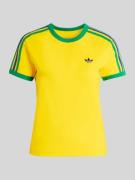 adidas Originals Slim Fit T-Shirt aus Baumwoll-Mix in GELB, Größe L