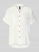Vero Moda Regular Fit Hemdbluse aus reiner Viskose Modell 'BUMPY' in W...