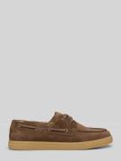 Marc O'Polo Loafer aus Verloursleder Modell 'KAIRO' in Taupe, Größe 40