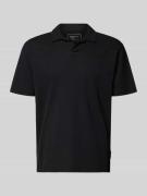 Tom Tailor Denim Relaxed Fit Poloshirt aus Baumwoll-Mix in Black, Größ...