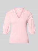 B.Young Slim Fit Poloshirt aus Viskose-Mix Modell 'Morla' in Hellrosa,...