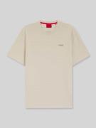 HUGO Regular Fit T-Shirt aus Baumwoll-Mix Modell 'AUSTIN' in Offwhite,...