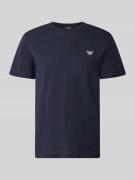Emporio Armani T-Shirt mit Logo-Patch und Rundhalsausschnitt in Marine...
