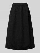 Copenhagen Muse Midirock im Allover-Look Modell 'ROSIE' in Black, Größ...