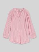 Tom Tailor Regular Fit Langarmbluse aus Viskose in Pink, Größe 34