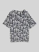 Tom Tailor Regular Fit Bluse aus Viskose in Dunkelblau, Größe 34