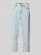 BOSS Orange Straight Leg Jeans mit 5-Pocket-Design in Hellblau, Größe ...