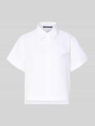 Luisa Cerano Boxy Fit Bluse mit Brusttasche in Weiss, Größe 34