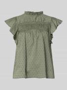 Vero Moda Regular Fit Blusentop aus reiner Baumwolle Modell 'TRINE' in...