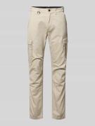 s.Oliver RED LABEL Regular Fit Cargohose aus Baumwoll-Mix in Beige, Gr...