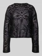 Vero Moda Relaxed Fit Strickpullover mit Pailletten Modell 'LEILANI FL...