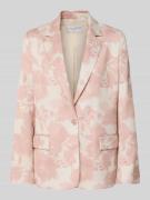 Jake*s Collection Blazer mit Pattentaschen und Reverskragen in Altrosa...