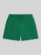 Tommy Hilfiger Regular Fit Badehose mit Logo Stitching in Gruen, Größe...