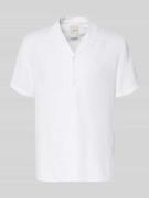 CK Calvin Klein Regular Fit Freizeithemd aus Leinen-Lyocell-Mix in Wei...