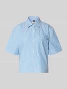 Tommy Hilfiger Boxy Fit Hemdbluse aus reiner Baumwolle in Hellblau, Gr...