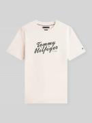 Tommy Hilfiger Regular Fit T-Shirt aus reiner Baumwolle in Sand, Größe...