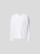 Diesel Oversized Sweatshirt mit Label-Detail in Weiss, Größe M