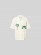 Officine Générale Freizeithemd mit Knopfleiste in Offwhite, Größe L