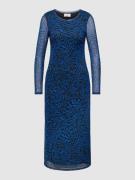ROBE LÉGÈRE Midikleid mit Allover-Muster in Royal, Größe 34