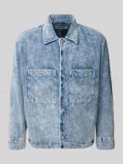 Drykorn Hemdjacke mit Knopfleiste Modell 'DIARD' in Jeansblau, Größe L