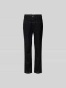 Closed Regular Fit Jeans mit Logo-Patch in Black, Größe 24