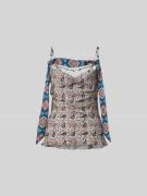 Rabanne Top mit Ketten-Detail in Ecru, Größe L/XL