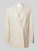 Calvin Klein Womenswear Regular Fit Blazer aus Leinen-Lyocell-Mix in S...