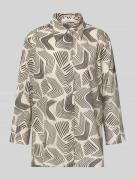 OPUS Regular Fit Bluse aus Viskose mit verdeckter Knopfleiste in Sand,...