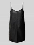 EDITED Minikleid in Leder-Optik Modell 'Ellis' in Black, Größe 36