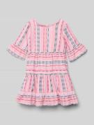Happy Girls Kleid im Stufen-Look in Rosa, Größe 116