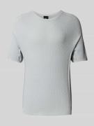 AlphaTauri Strickpullover mit gerippten Abschlüssen in Hellgrau, Größe...