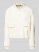 Jake*s Collection Bomberjacke mit Pattentaschen in Ecru, Größe 42