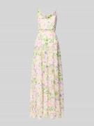 Jake*s Cocktail Abendkleid mit Wasserfall-Ausschnitt in Rosa Melange, ...