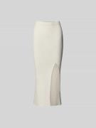 Iro Maxirock mit Gehschlitz in Ecru, Größe M