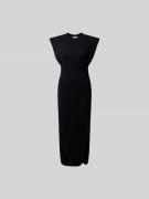 Iro Midikleid in Ripp-Optik in Black, Größe L