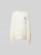 ROTATE Oversized Pullover mit Woll-Anteil in Beige, Größe 36